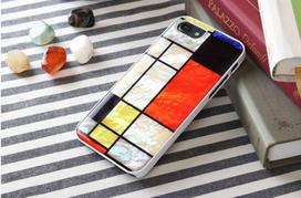 senukai iphone - iKins case for Apple iPhone 8/7 mondrian baltas - 2 nuotrauka
