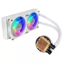 procesoriaus cpu ausintuvas - Cooler Master MasterLiquid PL240 Flux Baltas (White) - 2 nuotrauka