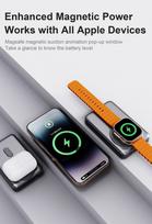 magsafe baterija - Dudao K29, 10000mAh, 20W, MagSafe, pilkas - 6 nuotrauka