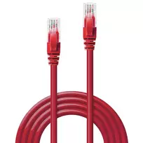 lindy cat6a - Lindy Cat.6 U/UTP PVC Network Cable 3m Red - 2 nuotrauka