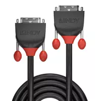 dual link dvi - Lindy Black Line DVI-D Dual Link Cable 1m Black - 2 nuotrauka