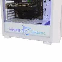 kompiuterio ventiliatoriai rgb - Kompiuterio korpusas White Shark Warhead-3, balta - 6 nuotrauka