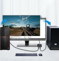 kabelia dp - Techly IDATA-DP-2DP-8KT DisplayPort 1.4 vaizdo signalo jungiklis 8K, dvikryptis - 3 nuotrauka