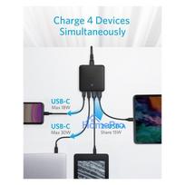 usb 2.4 a - Anker 543 Powerport Atom III, vidinis, juodas - 5 nuotrauka