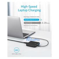 usb 2.4 a - Anker 543 Powerport Atom III, vidinis, juodas - 6 nuotrauka