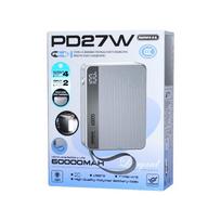 power bank 60000mah - Remax FP-5, 60000mAh, 27W, pilkas (grey) - 3 nuotrauka