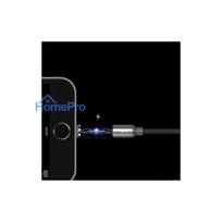 magnetinis usb - Remax Gravity Magnetic USB To Apple Lightning Cable With LED Light 1m Black - 7 nuotrauka