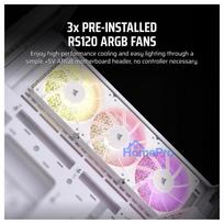 pc korpusas baltas - Corsair 3500X ARGB TG White (Baltas) - 6 nuotrauka