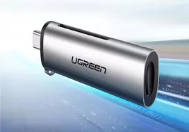 ugreen sd - Ugreen CM184  USB-C 3.1, microSD + SD, pilkas - 4 nuotrauka