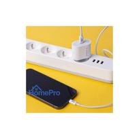 usb c pakrovejas - Įkroviklis Wozinsky, USB Type-C, 100 cm, balta, 20 W - 8 nuotrauka