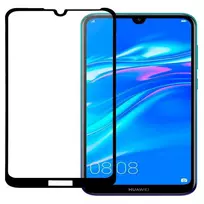 senukai plevele - Apsauginis stiklas Evelatus         Huawei      Y6 2019 2.5D Black Frame (Full Glue) - 2 nuotrauka