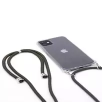 iphone 11 pro max - Korpuso galas, galinis dangtelis Evelatus         Apple      iPhone 11 Pro Max Case with rope Green       Transparent - 4 nuotrauka