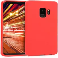 samsung galaxy s9 deklas - Korpuso galas, galinis dangtelis Evelatus         Samsung      S9 Plus Soft Case with bottom       Red - 2 nuotrauka