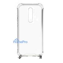 redmi note 8 pro deklas - Korpuso galas, galinis dangtelis Evelatus         Xiaomi      Note 8 Pro Silicone TPU Transparent with Necklace Strap       Gold - 2 nuotrauka