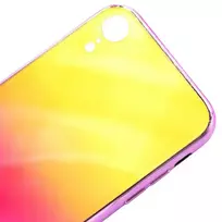 ana galan - Korpuso galas, galinis dangtelis Evelatus         Apple      iPhone XR Water Ripple Gradient Color Anti-Explosion Tempered Glass Case       Gradient Yellow-Pink - 2 nuotrauka