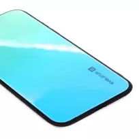 iphone korpusas - Korpuso galas, galinis dangtelis Evelatus         Apple      iPhone X/Xs Gradient Glass Case 6       Lagoon - 2 nuotrauka