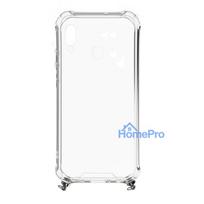 redmi 7 - Korpuso galas, galinis dangtelis Evelatus         Xiaomi      Redmi 7 Silicone TPU Transparent with Necklace Strap       Space Gray - 2 nuotrauka