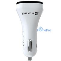 automobilio usb ikroviklis - Automobilinis įkroviklis Evelatus QCC02, USB, balta - 2 nuotrauka
