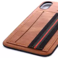 iphone korpusas - Korpuso galas, galinis dangtelis Evelatus         Apple      iPhone X Cubit       Brown - 2 nuotrauka