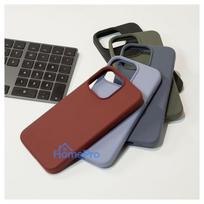 deklai iphone 14 silicone - Evelatus "Premium Soft Touch Silicone Case iPhone 14 Pro Max" Midnight Blue - 4 nuotrauka