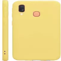 samsung galaxy a40 - Korpuso galas, galinis dangtelis Evelatus         Samsung      A40 Soft Touch Silicone       Yellow - 2 nuotrauka