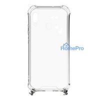 redmi note 7 deklas - Korpuso galas, galinis dangtelis Evelatus         Xiaomi      Note 7 Silicone TPU Transparent with Necklace Strap       Gold - 2 nuotrauka