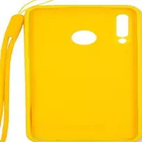 deklas huawei p30 lite telefonui - Korpuso galas, galinis dangtelis Evelatus         Huawei      P30 Lite Soft Touch Silicone Case with Strap       Yellow - 2 nuotrauka