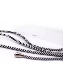 strip juosteles - Korpuso galas, galinis dangtelis Evelatus         Apple      iPhone XR Case with rope Black Stripes       Transparent - 3 nuotrauka