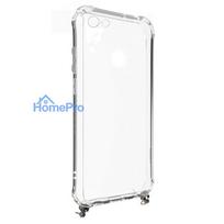 iphone korpusas - Korpuso galas, galinis dangtelis Evelatus         Apple      iPhone 6/6S Silicone TPU Transparent with Necklace Strap       Silver - 2 nuotrauka