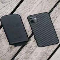iphone korpusas - Korpuso galas, galinis dangtelis Evelatus         Apple      iPhone 11 Pro Carbon Case ECCI11       Black - 2 nuotrauka