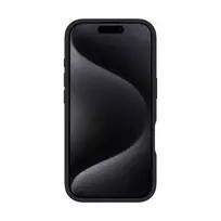 iphone 16 black - Evelatus Apple iPhone 16 Pro Max Premium MagSafe with Stand Soft Touch Silicone Case Juodas (Black) - 2 nuotrauka