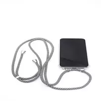 strip juosteles - Korpuso galas, galinis dangtelis Evelatus         Apple      iPhone 11 Pro Max Case with rope Black Stripes       Transparent - 4 nuotrauka