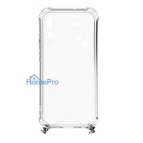 telefono dirzelis ant kaklo - Korpuso galas, galinis dangtelis Evelatus         Samsung      A50 Silicone TPU Transparent with Necklace Strap       Gold - 2 nuotrauka