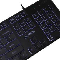 membranine klaviatura - Sbox K-22 Klaviatūra US Juodas (Black) - 6 nuotrauka