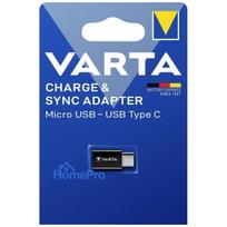 type c i micro usb - Varta Charge & sync Micro USB - USB tipo C 57945 adapteris - 2 nuotrauka