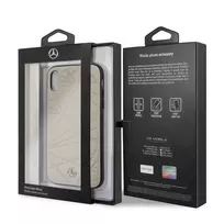 casio pilkas - Mercedes-Benz Apple iPhone XR Twister Genuine Leather Hard Case Pilkas - 2 nuotrauka