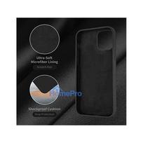 deklai iphone 14 silicone - Riff "Soft Silicone Case iPhone 14 Pro" Black - 3 nuotrauka