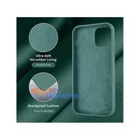 deklai iphone 14 silicone - Riff "Soft Silicone Case iPhone 14 Pro" Green - 4 nuotrauka