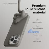 iphone 15 deklas silicone - Riff "Soft Silicone Case iPhone 15" Dark Grey - 4 nuotrauka