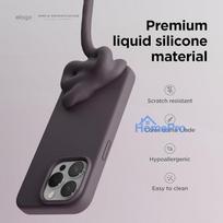 iphone 15 deklas silicone - Riff "Soft Silicone Case iPhone 15" Violet - 4 nuotrauka