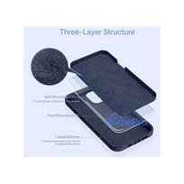 apple iphone 15 plus - Riff "Soft Silicone Case iPhone 15 Plus" Dark Blue - 3 nuotrauka