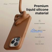15 pro silicone case - Riff "Soft Silicone Case iPhone 15 Pro" Brown - 4 nuotrauka