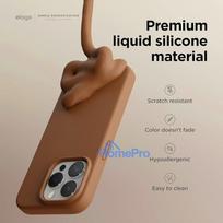 iphone 15 pro max deklas - Riff "Soft Silicone Case iPhone 15 Pro Max" Brown - 4 nuotrauka
