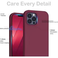 15 pro silicone case - Riff "Soft Silicone Case iPhone 15 Pro Max" Bordo - 2 nuotrauka