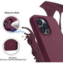 15 pro silicone case - Riff "Soft Silicone Case iPhone 15 Pro Max" Bordo - 5 nuotrauka