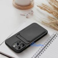 iphone 15 deklas silicone - Riff "Card Silicone Case iPhone 15 Plus" Black - 7 nuotrauka