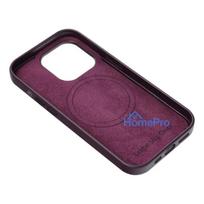 apple iphone 15 plus - Riff "Magsafe Imitation Leather Case iPhone 15 Plus" Dark Purple - 2 nuotrauka