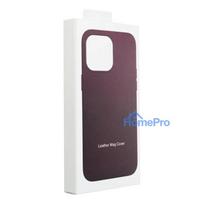 apple iphone 15 plus - Riff "Magsafe Imitation Leather Case iPhone 15 Plus" Dark Purple - 4 nuotrauka
