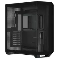 atx mid tower case - APNX V1 PC-kompiuterio korpusas, Midi-Tower, ATX, Tempered Glass - juodos spalvos - 2 nuotrauka