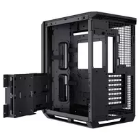 atx mid tower case - APNX V1 PC-kompiuterio korpusas, Midi-Tower, ATX, Tempered Glass - juodos spalvos - 3 nuotrauka